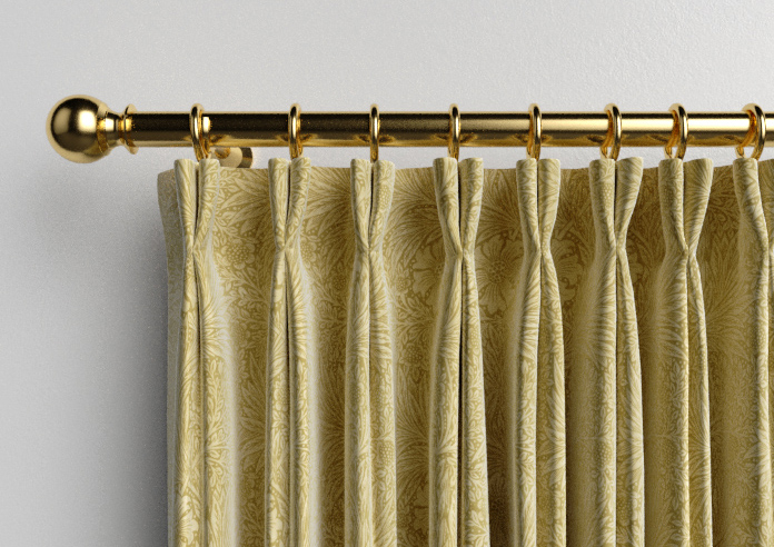 William Morris At Home Marigold Velvet, Ochre - Made to Measure Curtains - Image 10